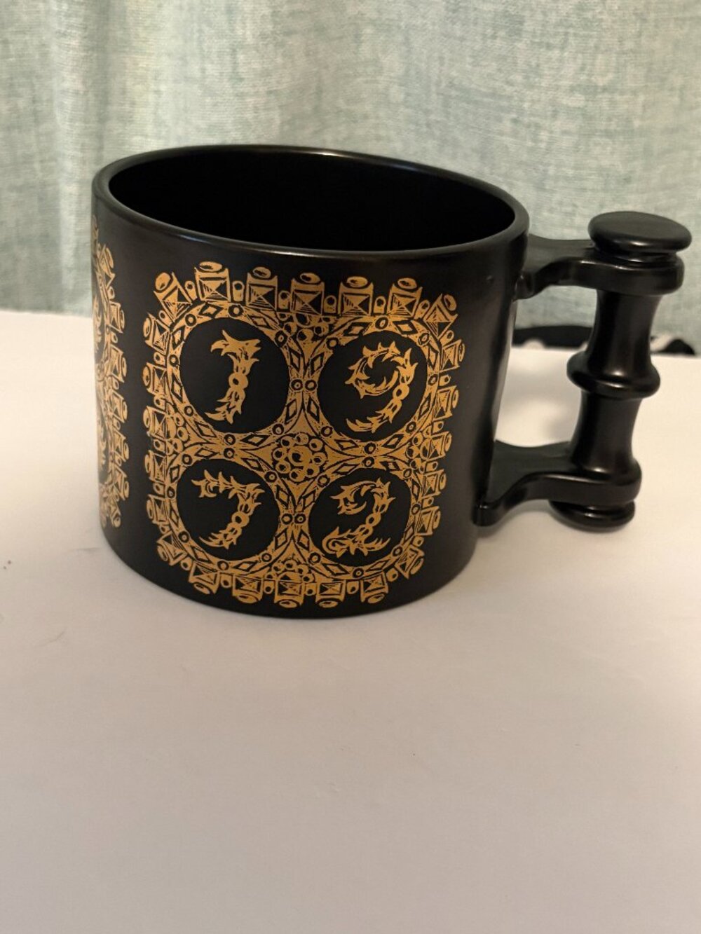 Vintage Portmeirion "A Year to Remember" 1972 Black Coffee Mug